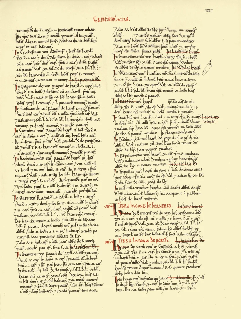 Cambridgeshire in the Domesday Book, page 21
